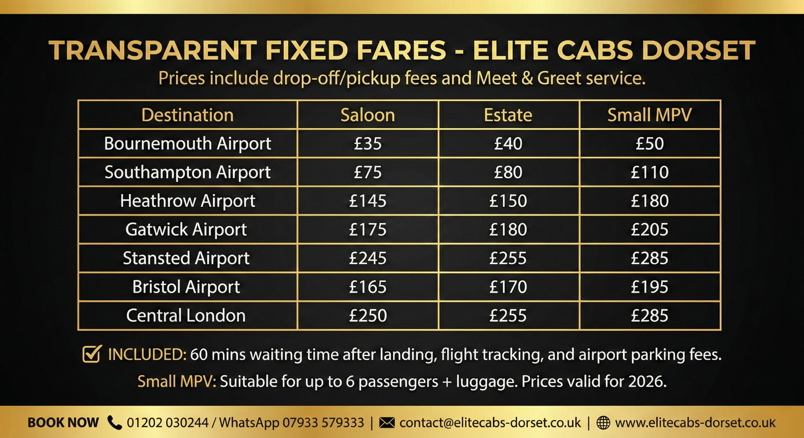 Airport Transfers Wimborne